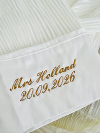 Left cuff 2ND row embroidery